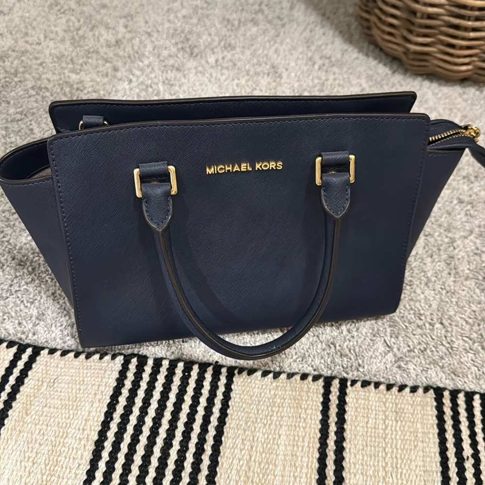 NWOT MK Navy bag